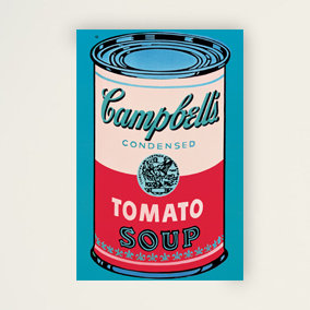 East Urban Home 'Campbell Soup Can 1965 Tomato Soup Pop Art Pillowcase in 2020